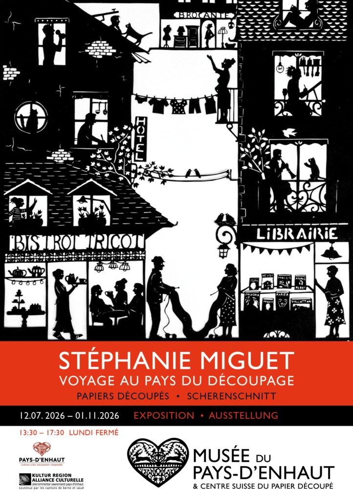 Affiche de Exposition « Voyage au Pays du Découpage » — Stéphanie Miguet