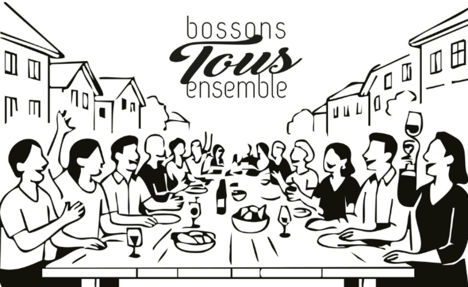 Affiche de Table géante dans la Grand’Rue de Château-d’Œx